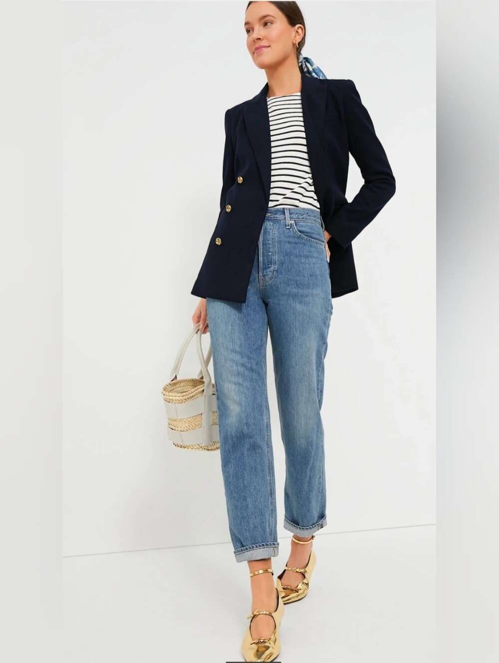 Tuckernuck Navy Diana Blazer Large